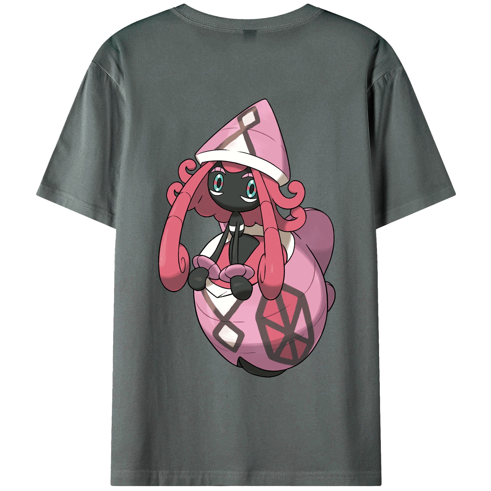 （画像用） ポケットモンスター Pokémon 綿100％ メンズ半袖Tシャツ（バックプリント） 通気性